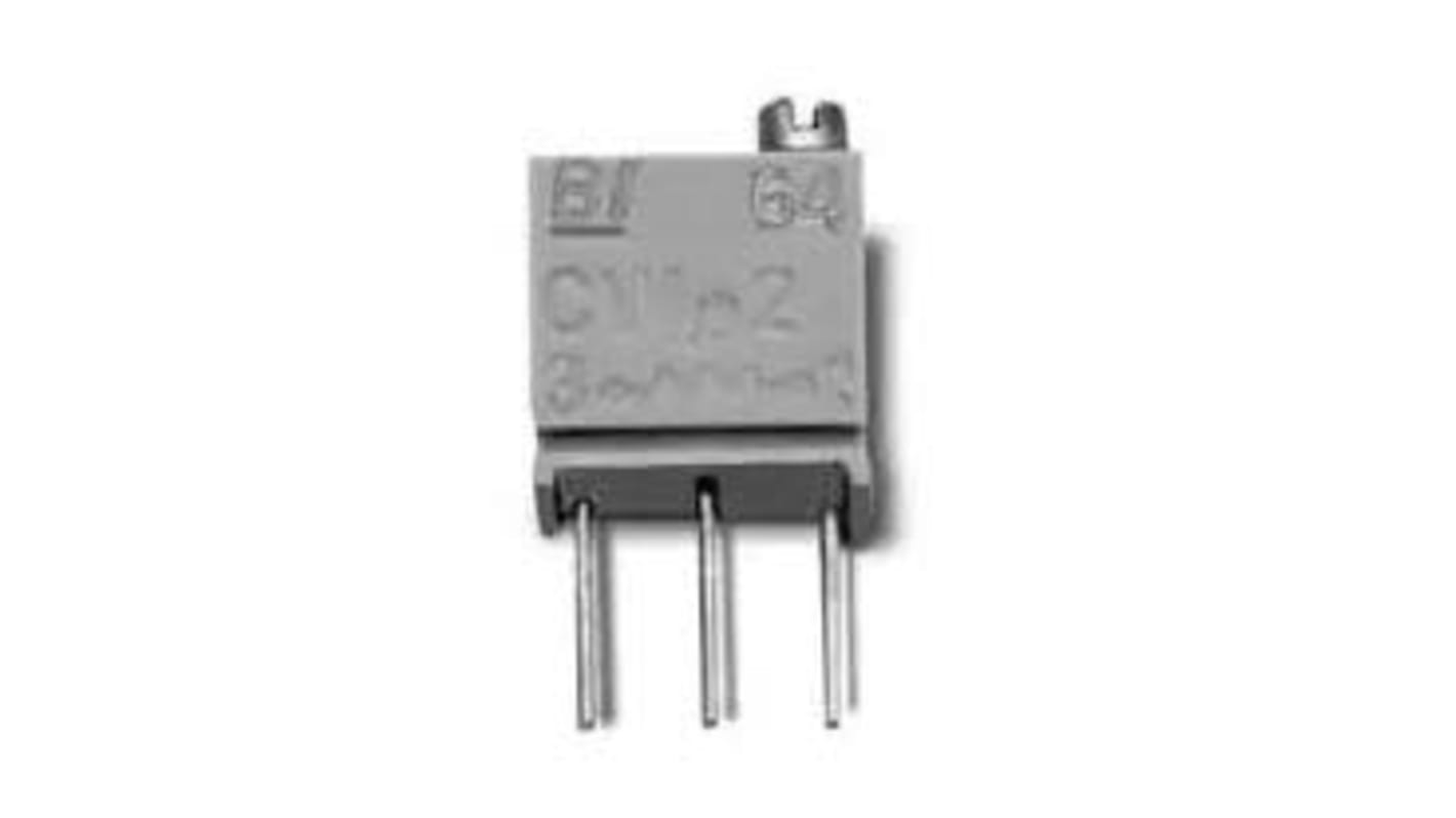TT ElectronicsBI 20kΩ微调电位器, 12转, 顶部调整, 通孔安装, ±10%, 0.25 W @ 85 °C, ±100ppm/°C, 64系列