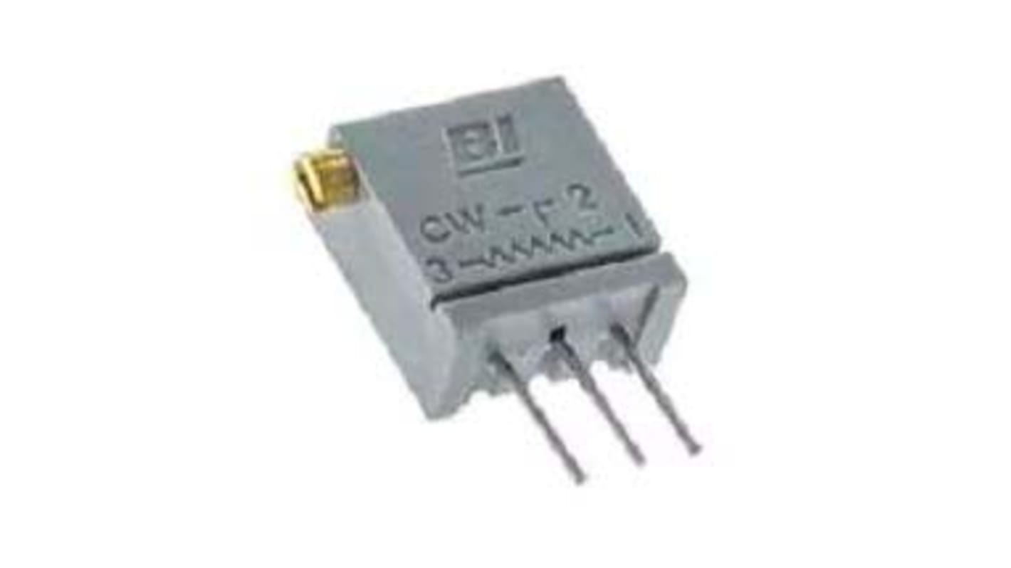 TT ElectronicsBI 100kΩ微调电位器, 20转, 侧面调整, 通孔安装, ±10%, 0.5W, ±100ppm/°C, 67系列