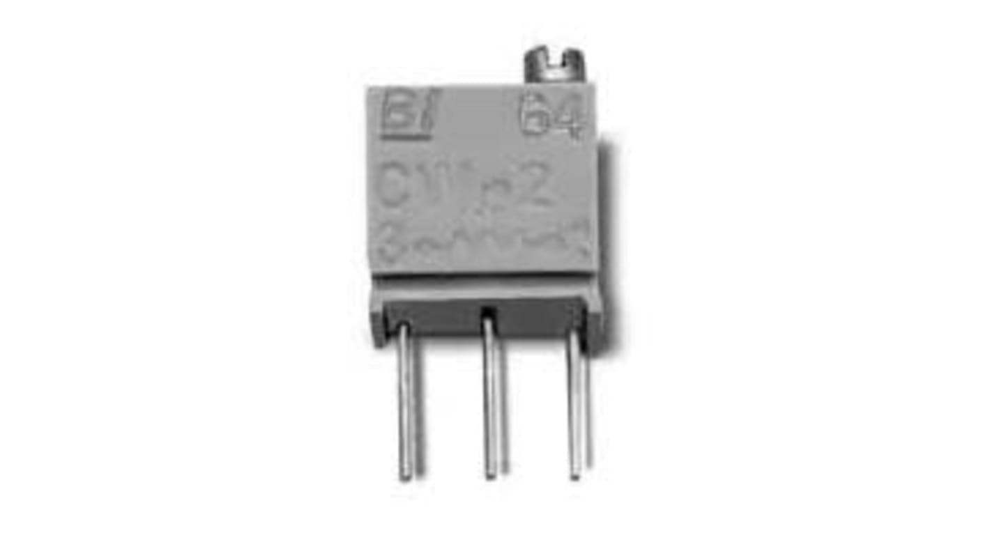 1kΩ, Through Hole Trimmer Potentiometer 0.25 W @ 85 °C Top Adjust TT ElectronicsBI, 64