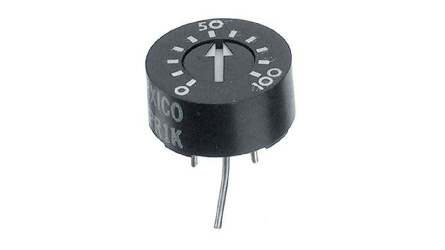 100kΩ, Through Hole Trimmer Potentiometer 1W Top Adjust TT ElectronicsBI, 93