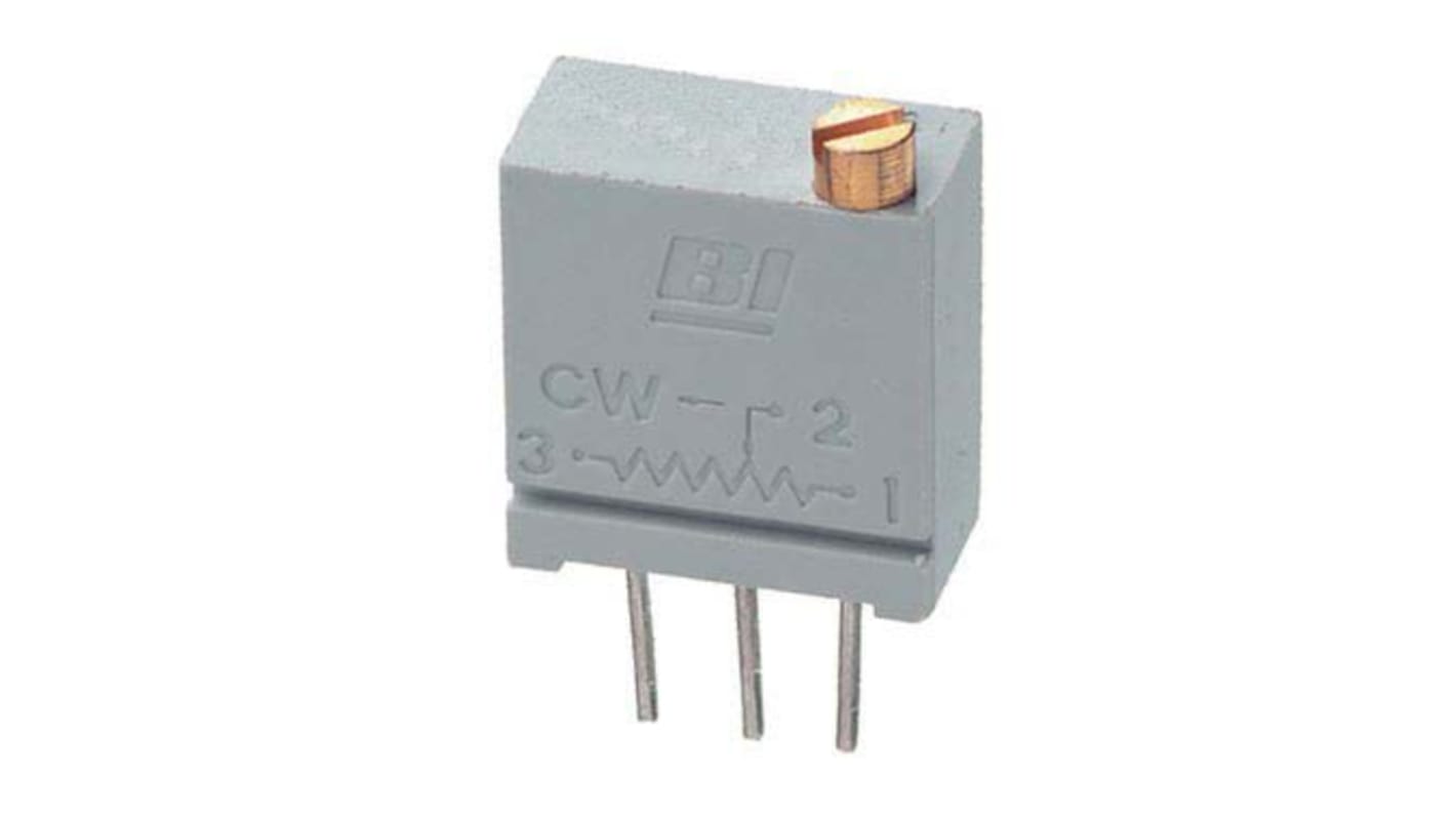 20kΩ, Through Hole Trimmer Potentiometer 0.5W Top Adjust TT ElectronicsBI, 67