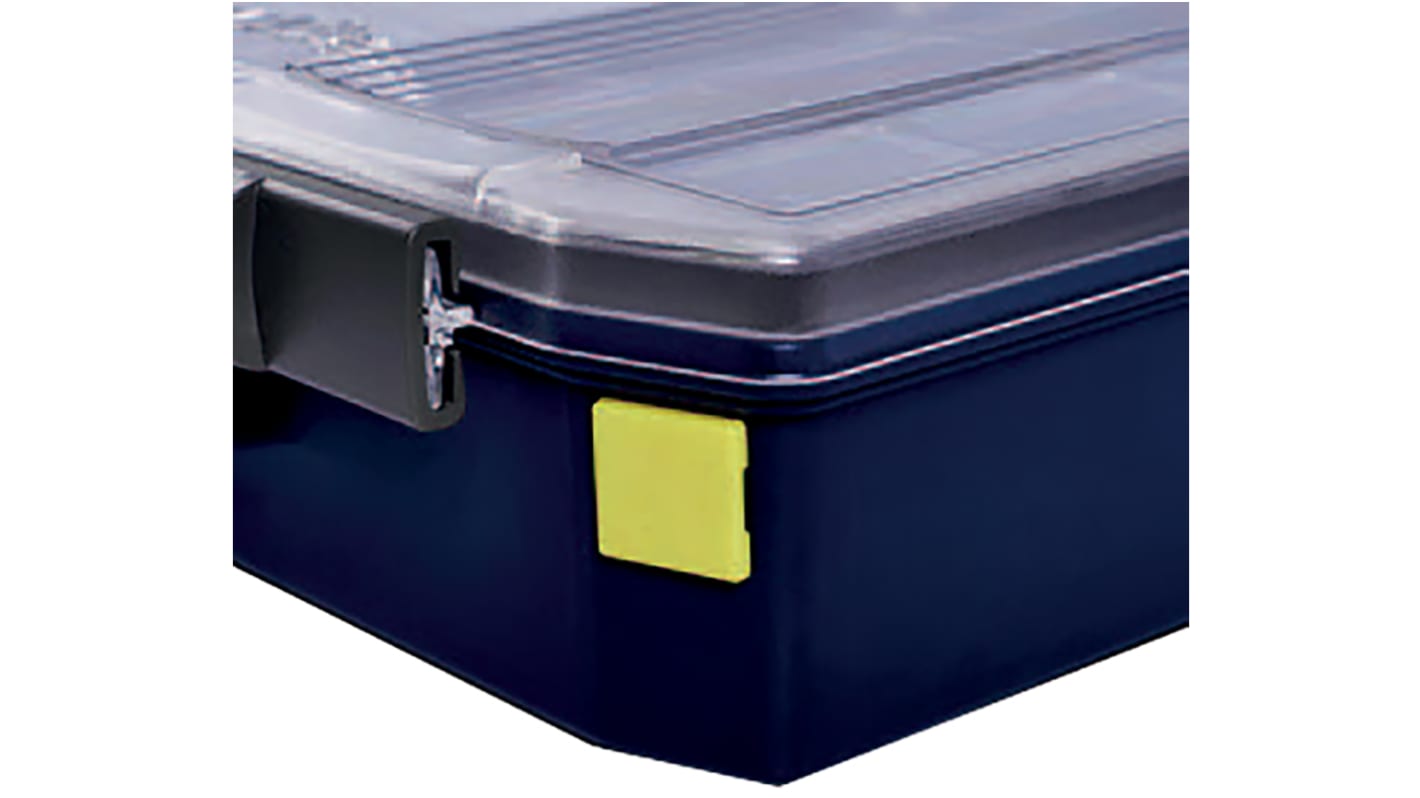 Raaco Yellow PS Compartment Box, 22mm x 22mm x 3mm