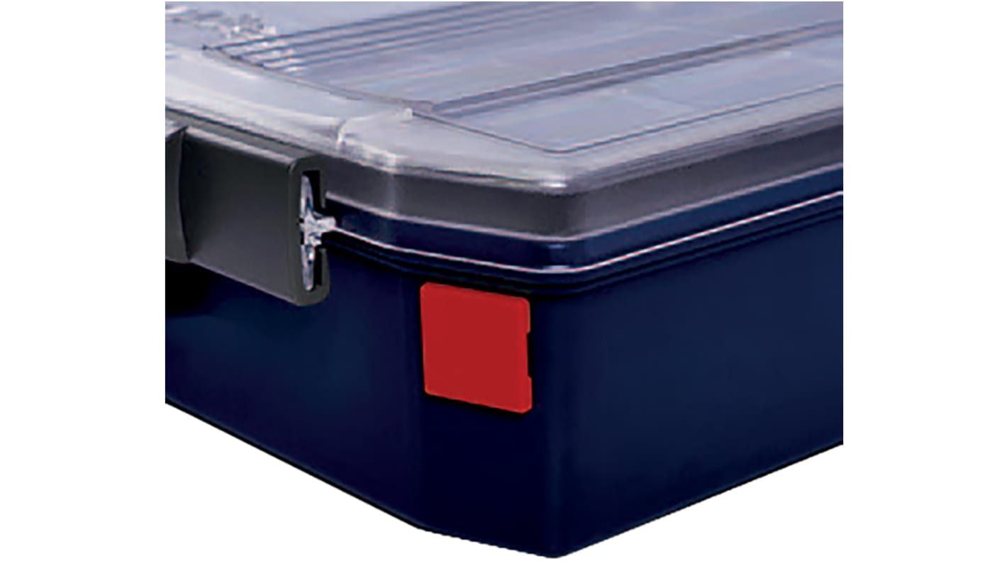 Raaco Red PS Compartment Box, 22mm x 22mm x 3mm