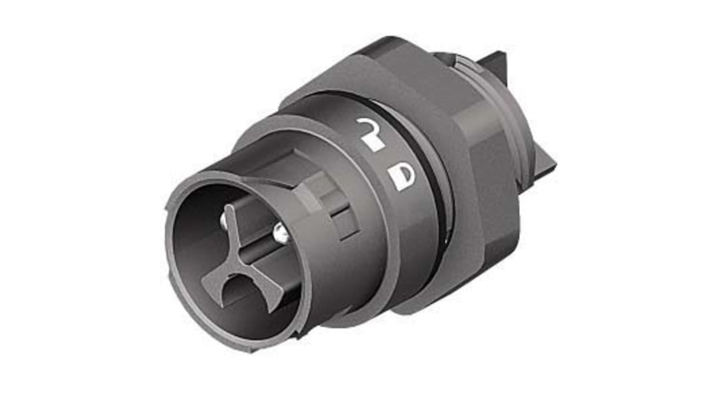 Wieland RST Mini Series Mini Connector, 3-Pole, Male, 1-Way, Panel Mount, 16A, IP66, IP68, IP69