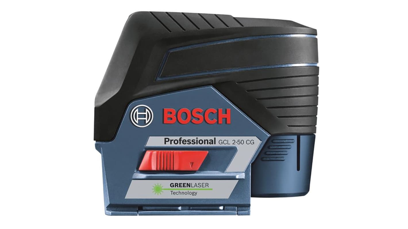 Bosch GCL 2-50 CG + RM2 635 → 650nm Laser Colour Green 2 Line Laser Level