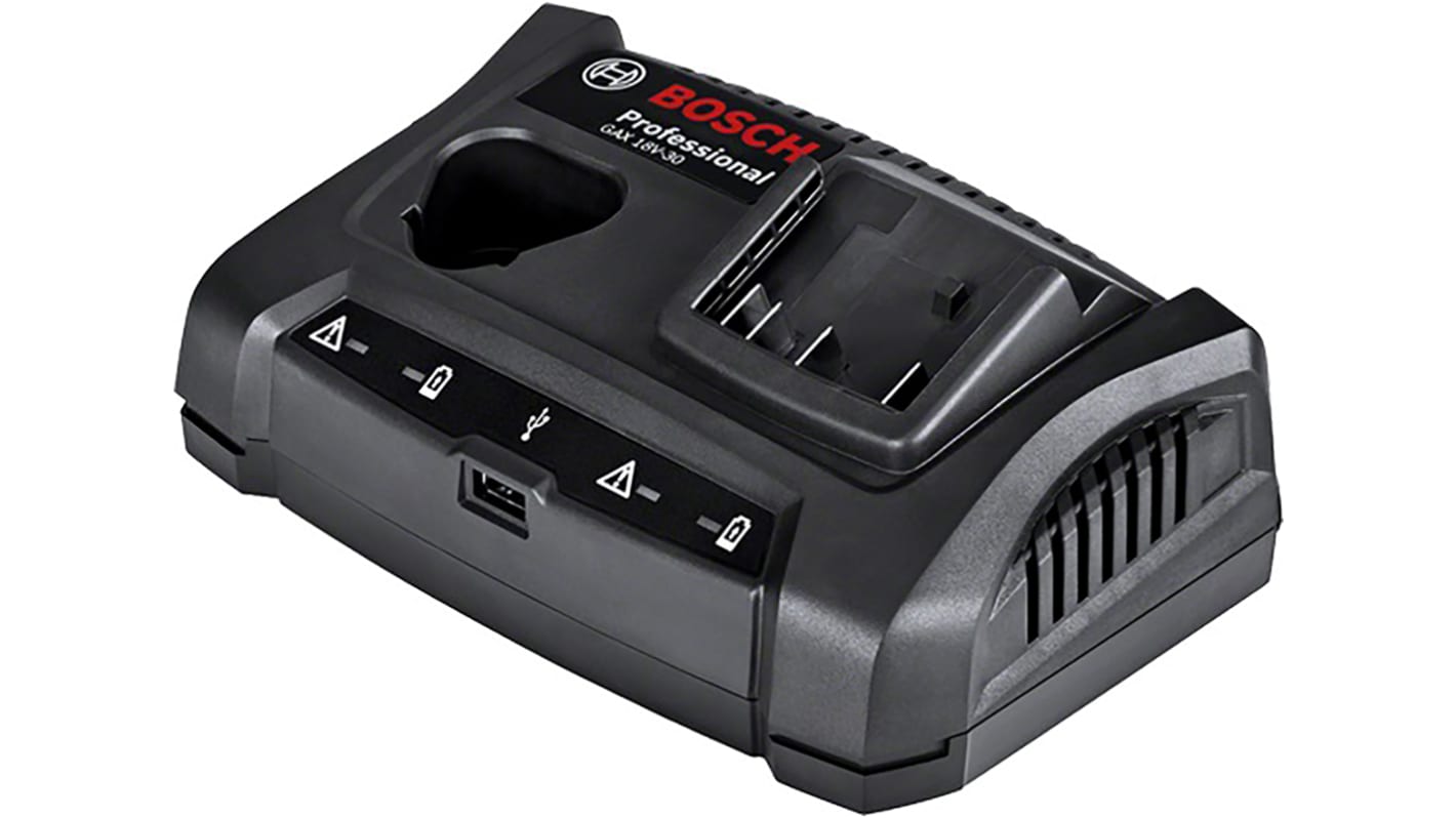 Bosch 1600A011A9 Power Tool Charger, 12 V, 18 V for use with Bosch Cordless Power Tools, Euro Plug