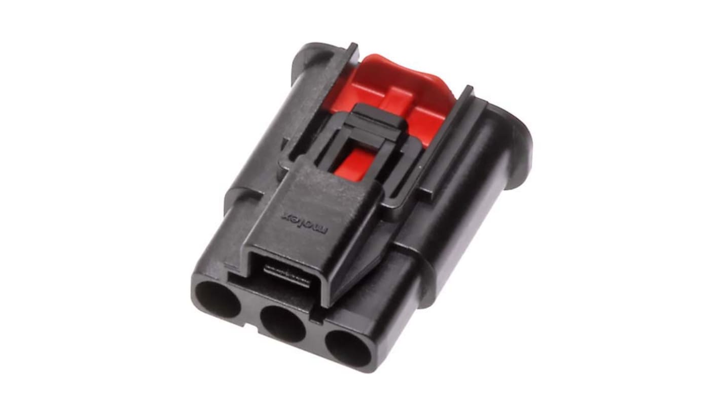 Molex 紧凑型电源连接器插座, 3P, 1 kV 交流/直流, 40A, 电缆安装, 压接端接, PEI外壳, 201841系列