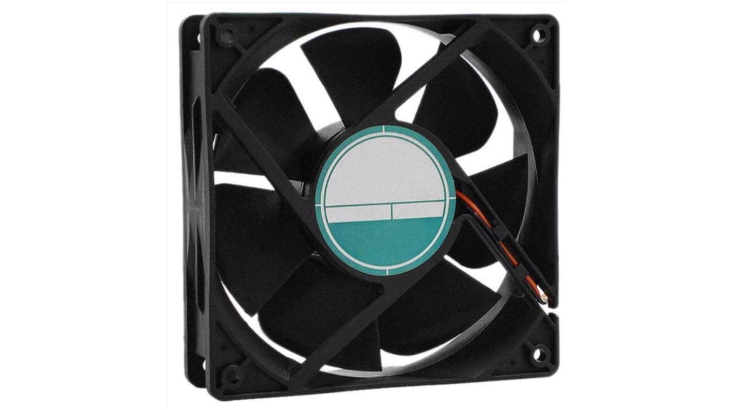 RS PRO Axial Fan, 48 V dc, DC Operation, 181.8m³/h, 7.2W, 150mA Max, IP55, 120 x 120 x 32mm