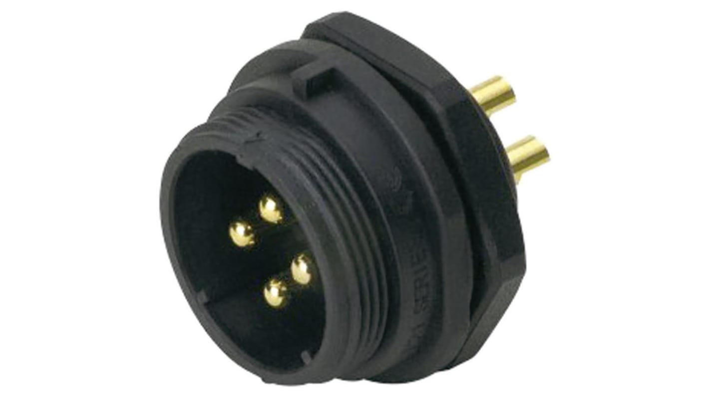 RS PRO Circular Connector, 5 Contacts, Front Mount, Socket, Male, IP68