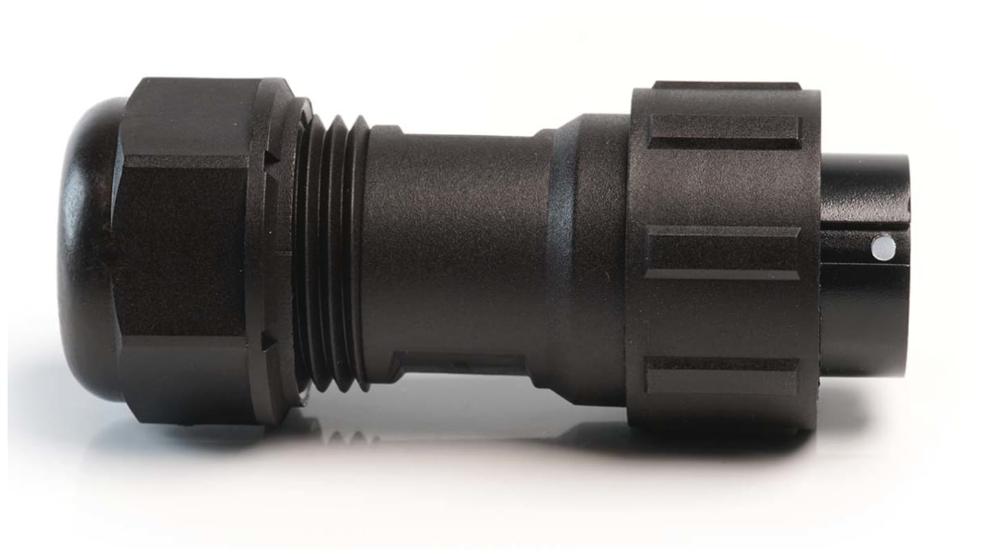 RS PRO 标准圆形连接器插头, 2芯, 电缆安装, 焊接端接, 10A, 500V, IP68