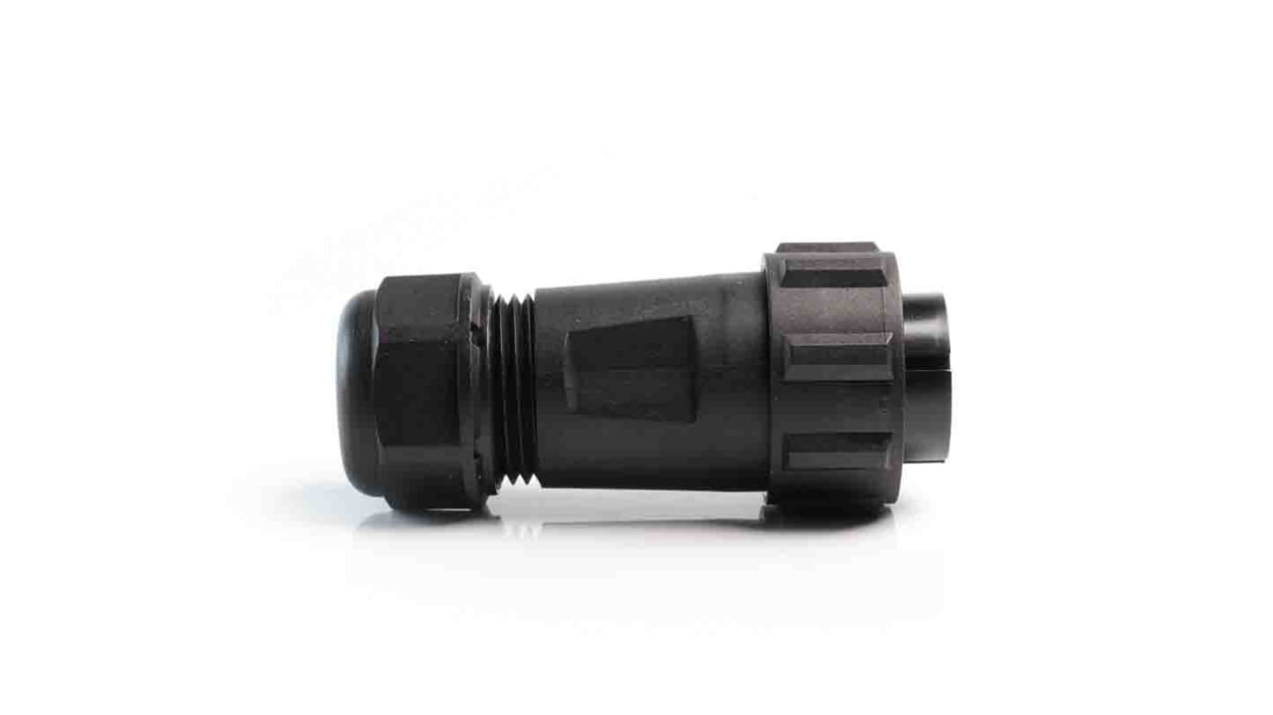 Conector circular RS PRO macho de 9 vías macho, montaje aéreo, IP68