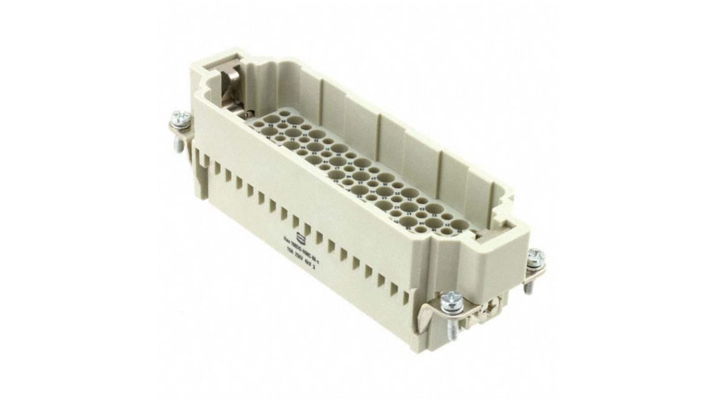 HARTING Heavy Duty Power Connector Insert, 10A, Male, Han DD HMC Series, 108 Contacts