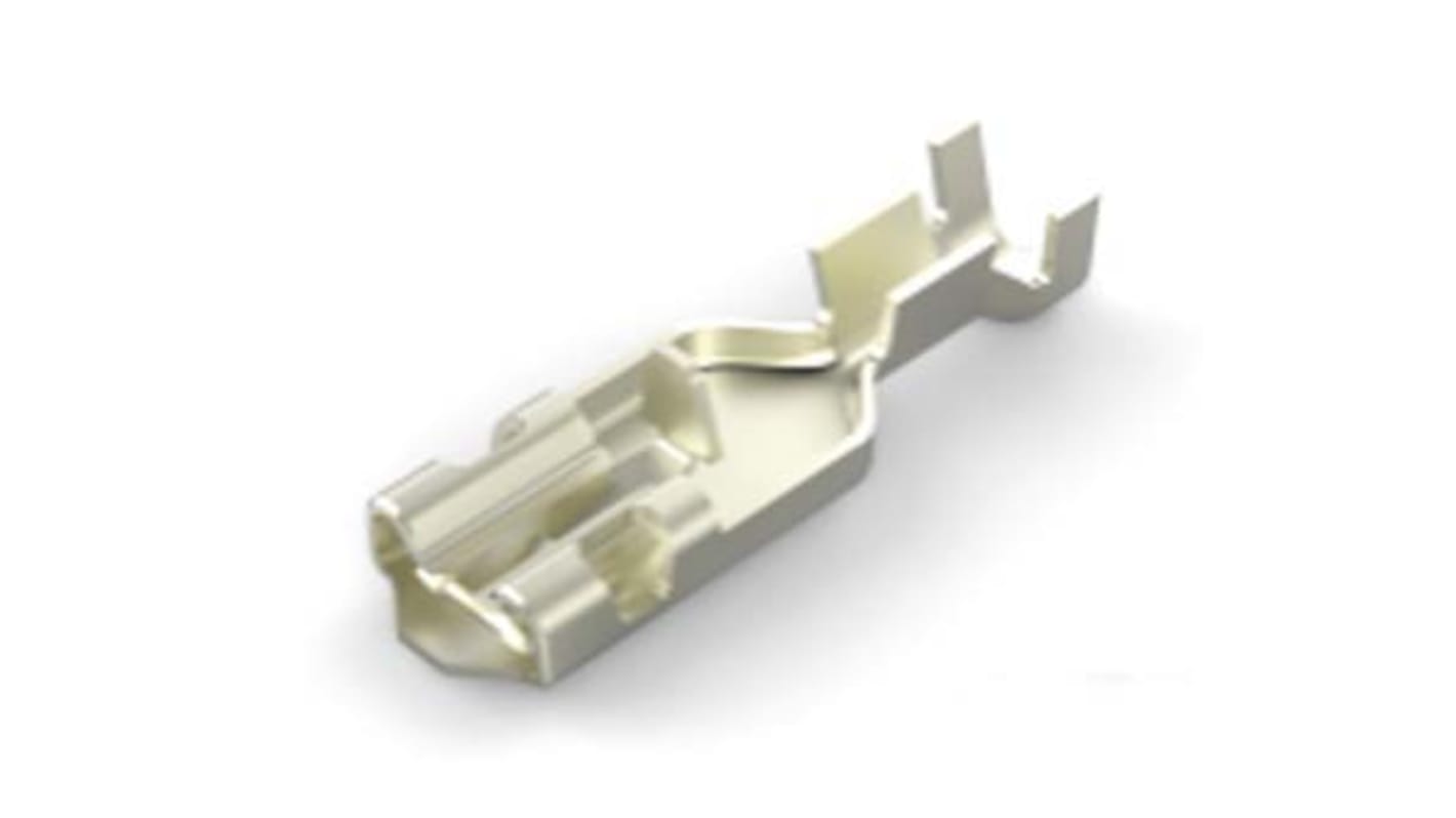 TE Connectivity Positive Lock 0.250 Uninsulated Female Spade Connector, Receptacle, 6.43 (W) x 0.84mm Tab Size