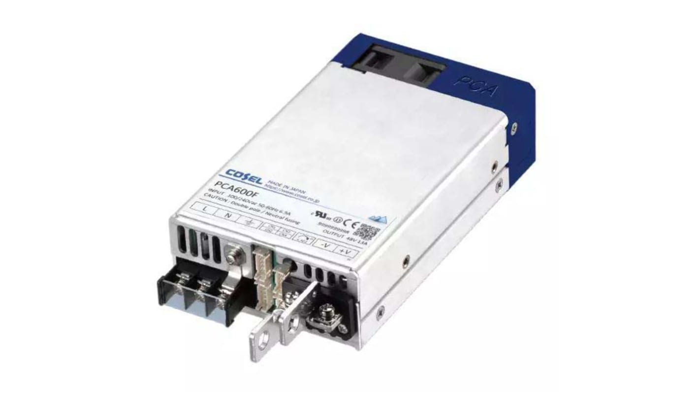 Cosel Switching Power Supply, PCA600F-5-P2, 5V dc, 120A, 600W, 1 Output, 85 → 264V ac Input Voltage