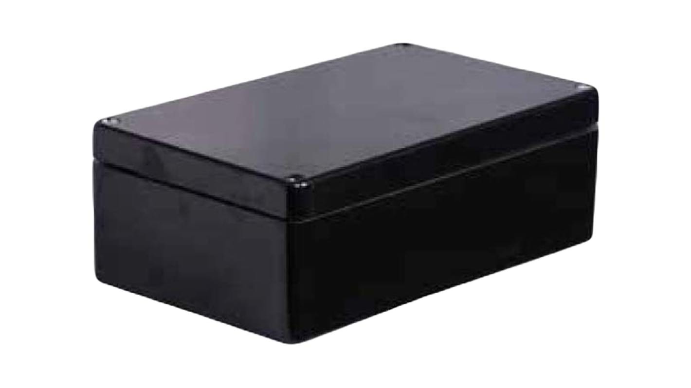 RS PRO Black Glass Fibre Reinforced Polyester Junction Box, IP66, ATEX, IECEx, 160 x 75 x 75mm