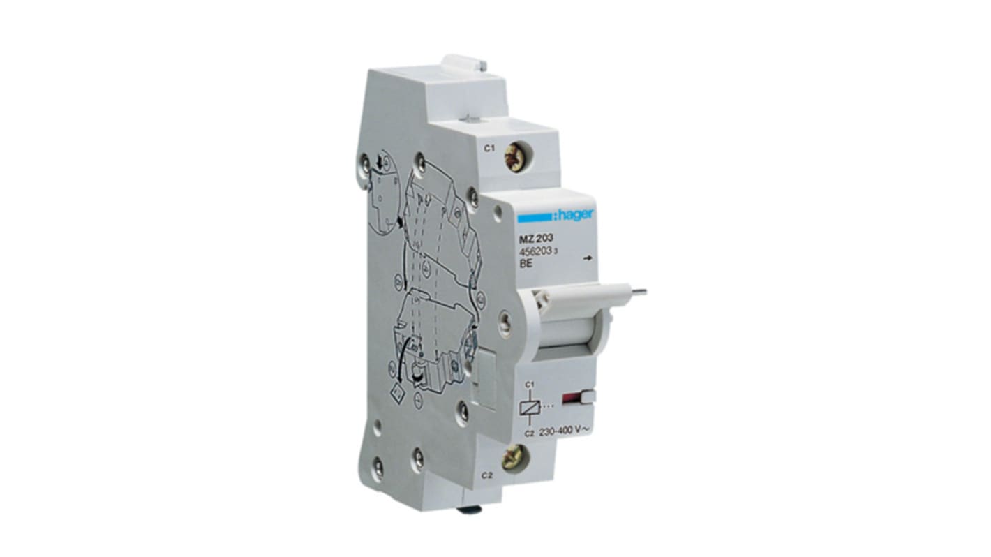 Hager Shunt Release, DIN Rail Mount MZ