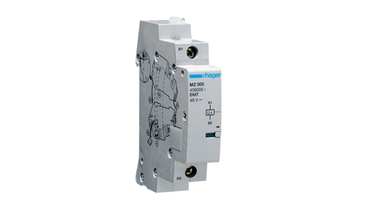 Hager Under Voltage Release, DIN Rail Mount MZ