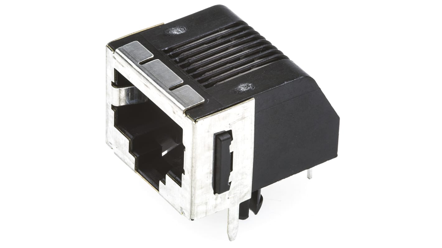 TE Connectivity RJ45 モジュラーコネクタ, メス, RJ45コネクタ, スルーホール実装, Cat3, 555153-1