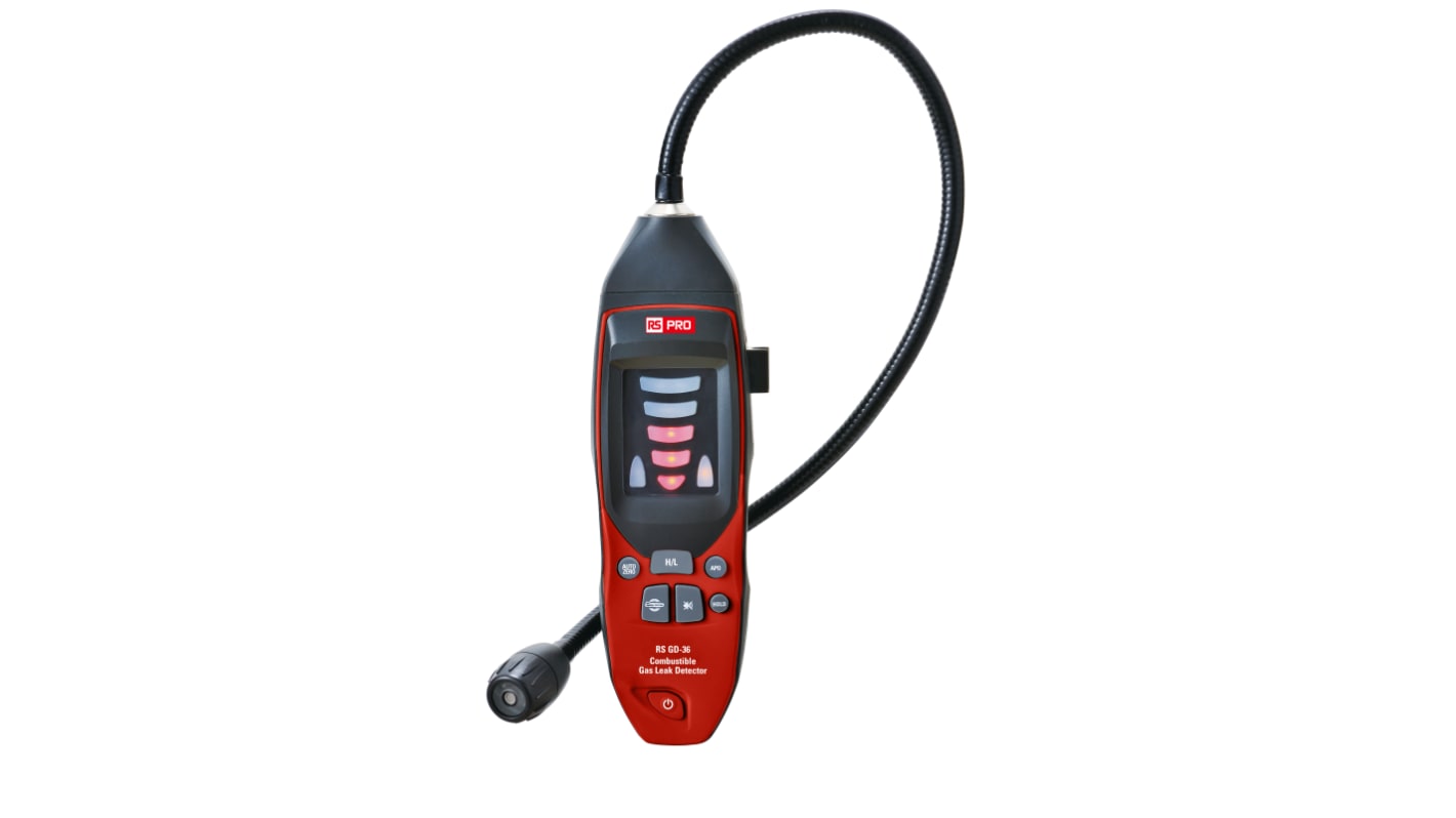 RS PRO Handheld Gas Detector for Combustible Detection, Audible Alarm