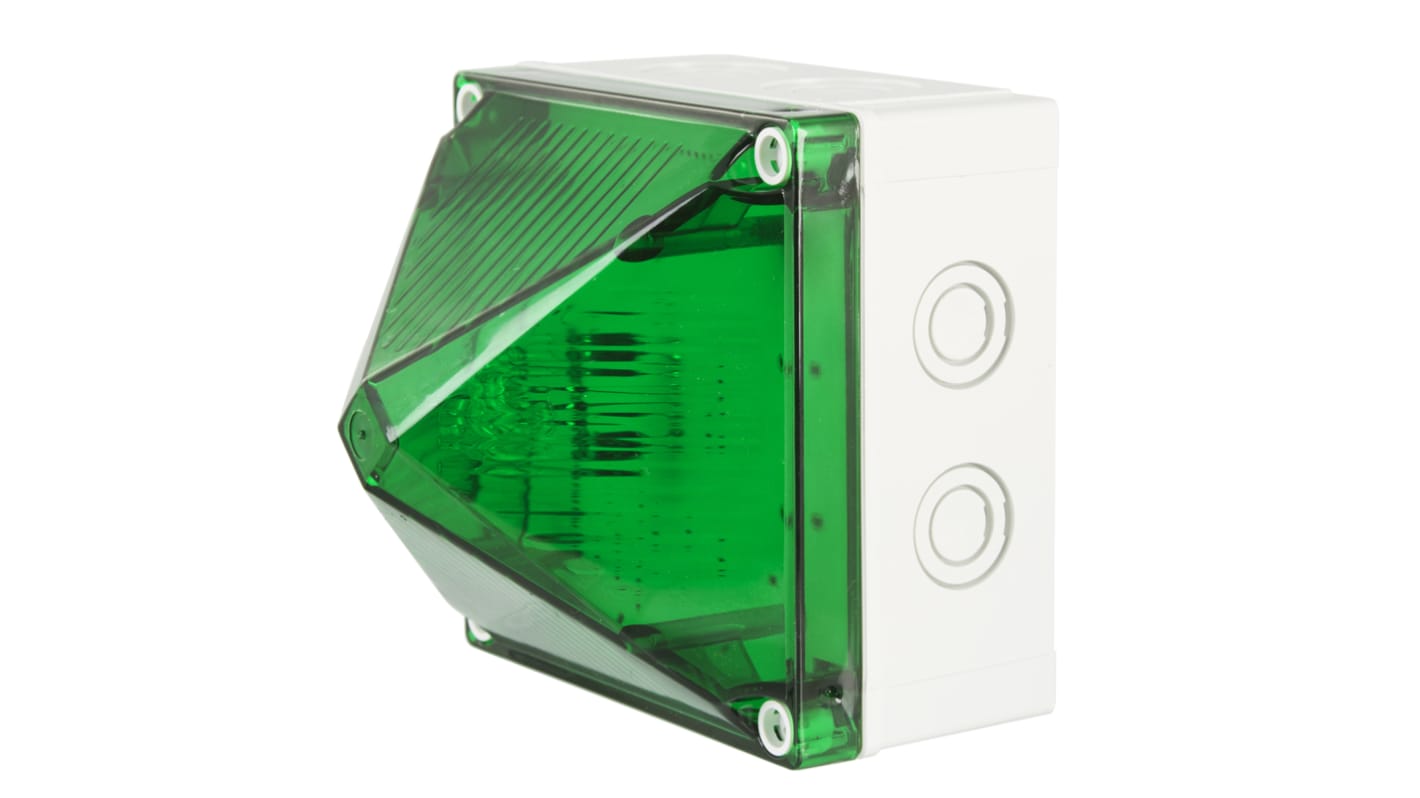 Moflash X700-22 Series Green Flashing Beacon, 230 V ac, Surface Mount, Wall Mount, Xenon Bulb, IP66, IP67