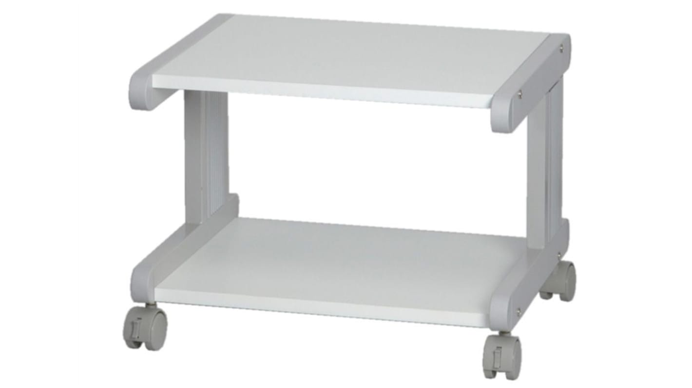 RS PRO 2 Shelf Printer Stand, 30kg Max. Load