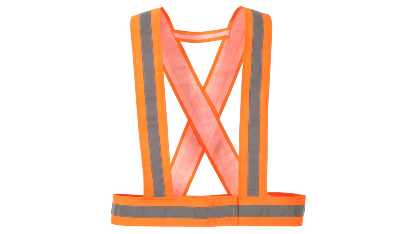 RS PRO Orange Hi Vis Vest, One Size