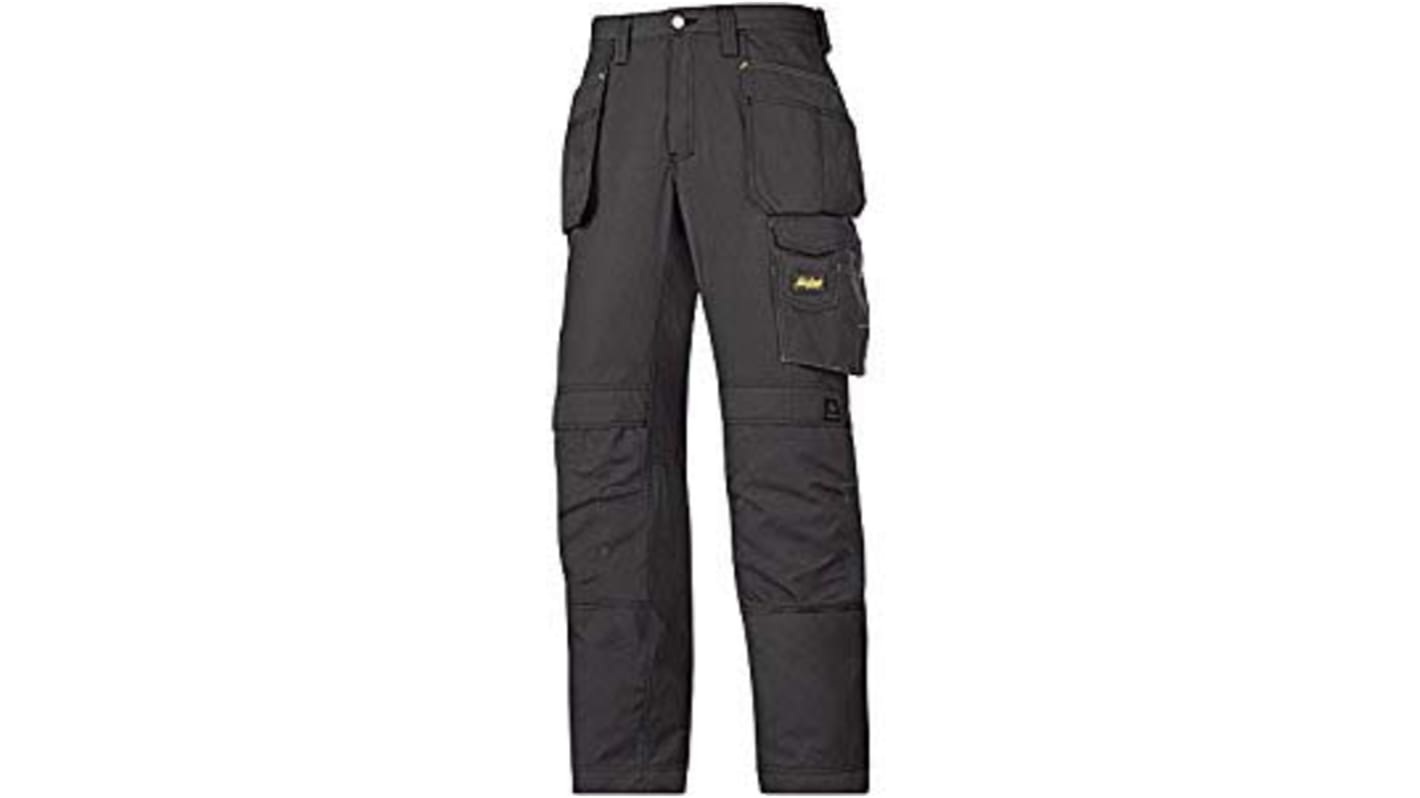 Snickers 3213 Craftsman Herren Arbeitshose, Ripstop Schwarz Leichte Ausführung, Größe 80cm / 31Zoll x 32Zoll