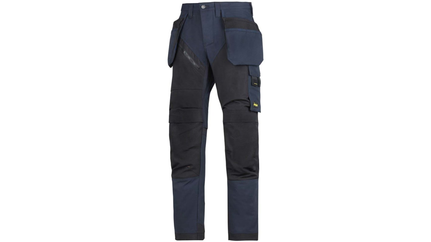 Snickers 6902 Flexiwork Herren Arbeitshose, Ripstop Schwarz Leichte Ausführung / 31Zoll x 30Zoll