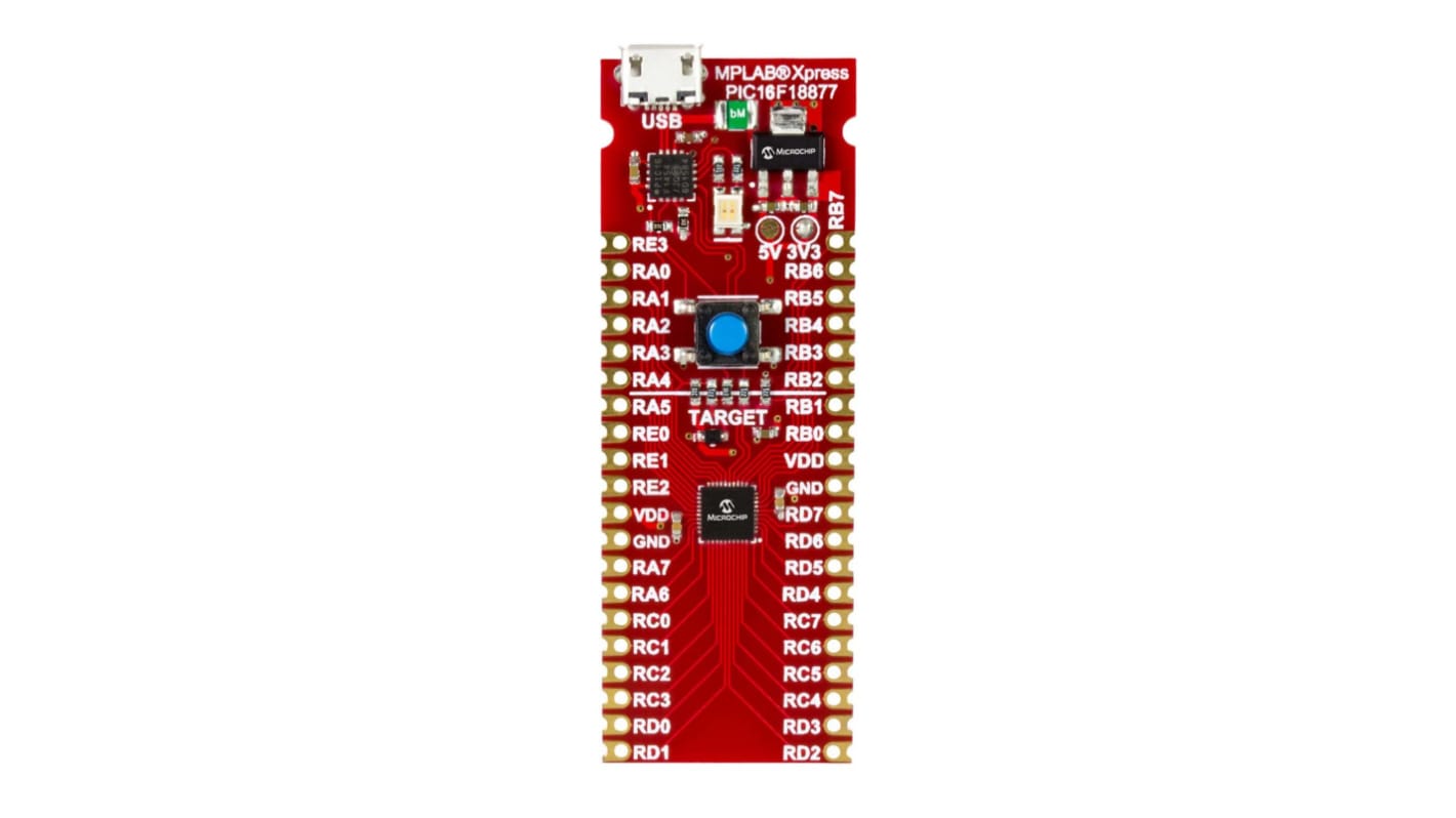 Microchip MPLAB Xpress PIC16F18877 評価ボード DM164142