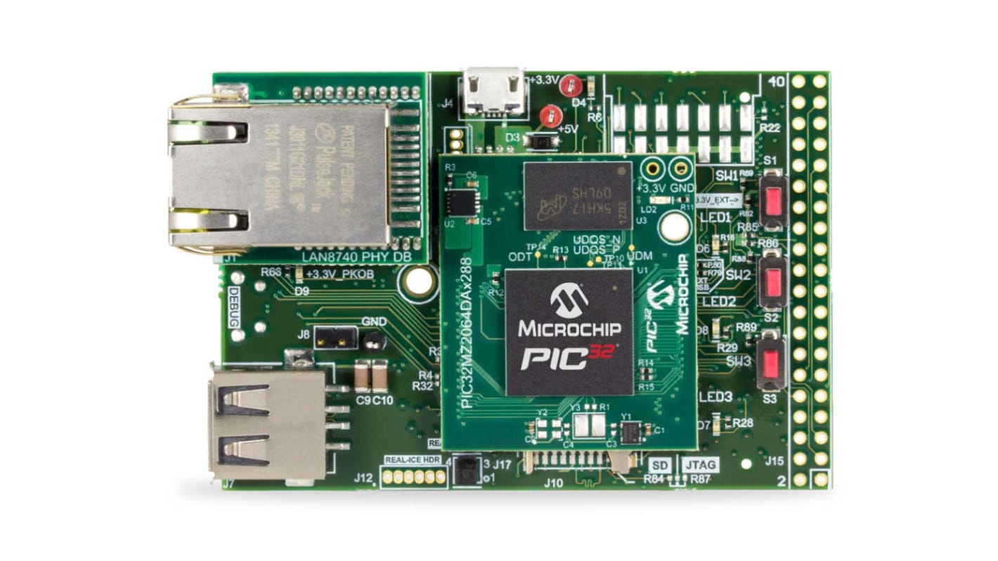 Microchip スタータキット, スタータキット, PIC32MZ, 組み込みグラフィック, DM320008-C