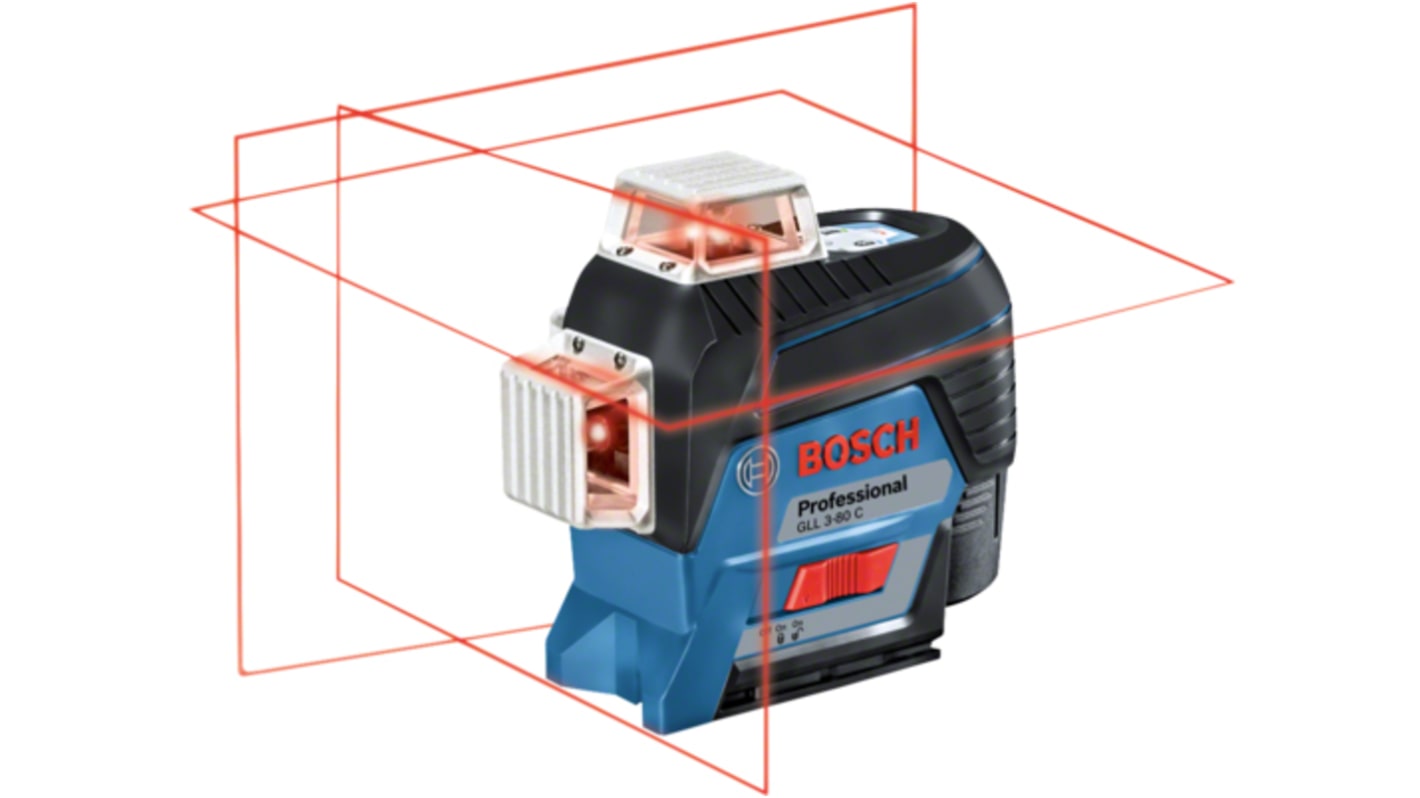Bosch GLL 3-80 C 650nm Laser Colour Red 3 Line Line laser
