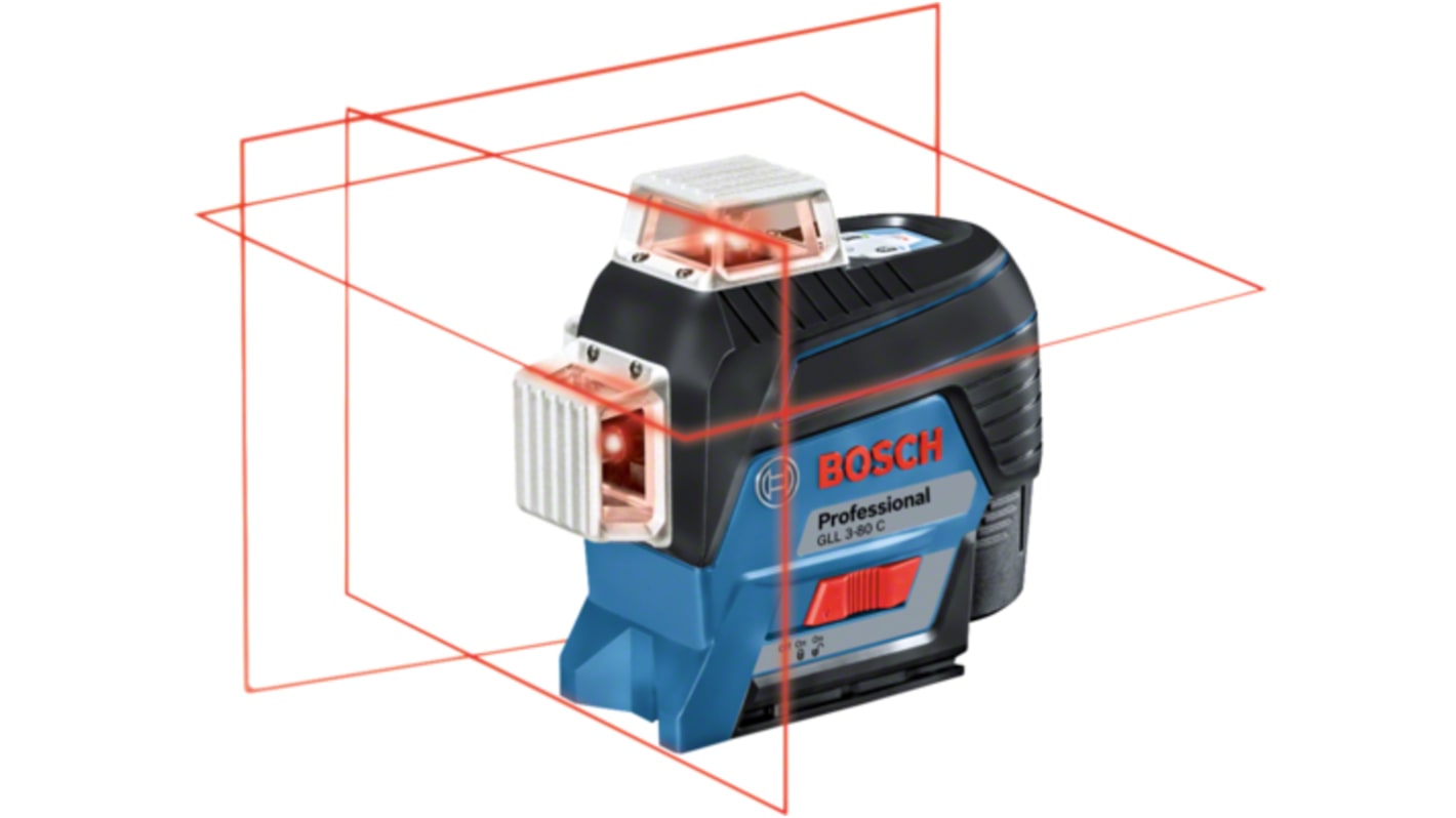 Bosch GLL 3-80 C, 650nm Red, 3 Line Line laser