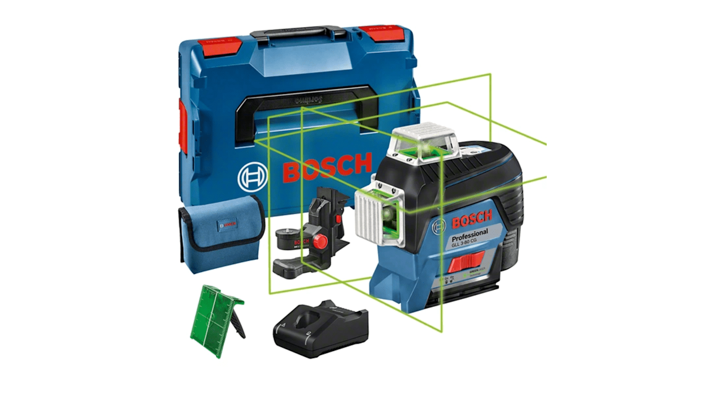 Bosch GLL 3-80 CG, 540nm Green, 3 Line Line laser