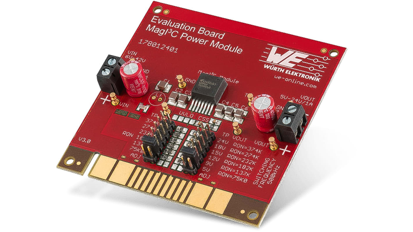 Wurth Elektronik 評価ボード, 評価ボード, ステップダウンレギュレータ, 178032401