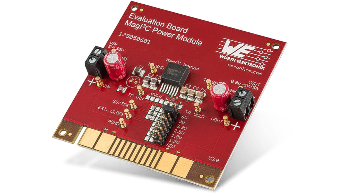Wurth Elektronik MagI³C Power Module, 降压调节器 评估测试板, WPMDB芯片