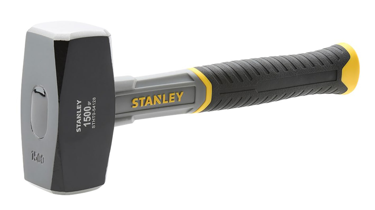 Stanley Carbon Steel Lump Hammer with Fibreglass Handle, 1.5kg