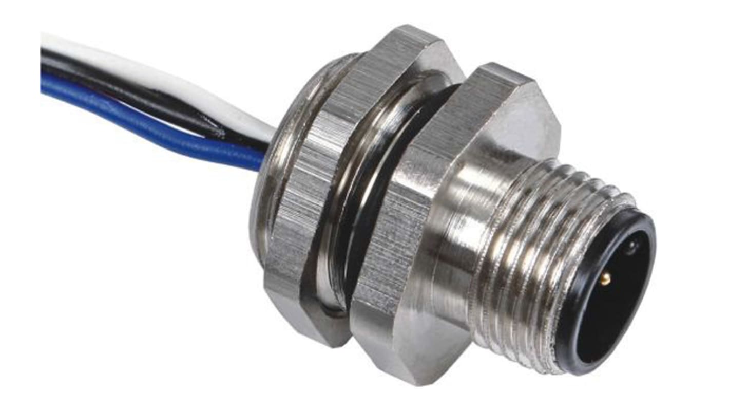RS PRO Circular Connector, 5 Contacts, Panel Mount, M12 Connector, Plug, Male, IP67