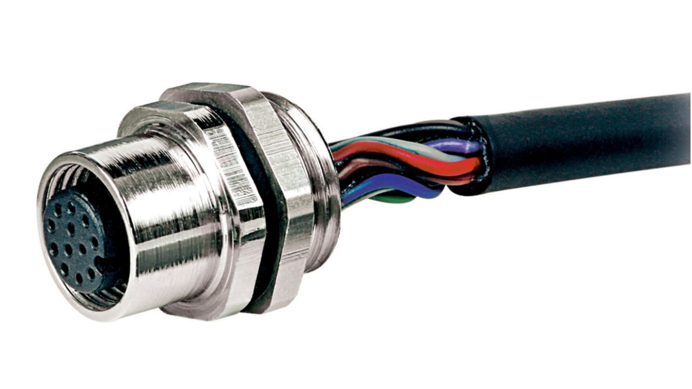RS PRO Circular Connector, 12 Contacts, M12 Connector, Socket, IP67