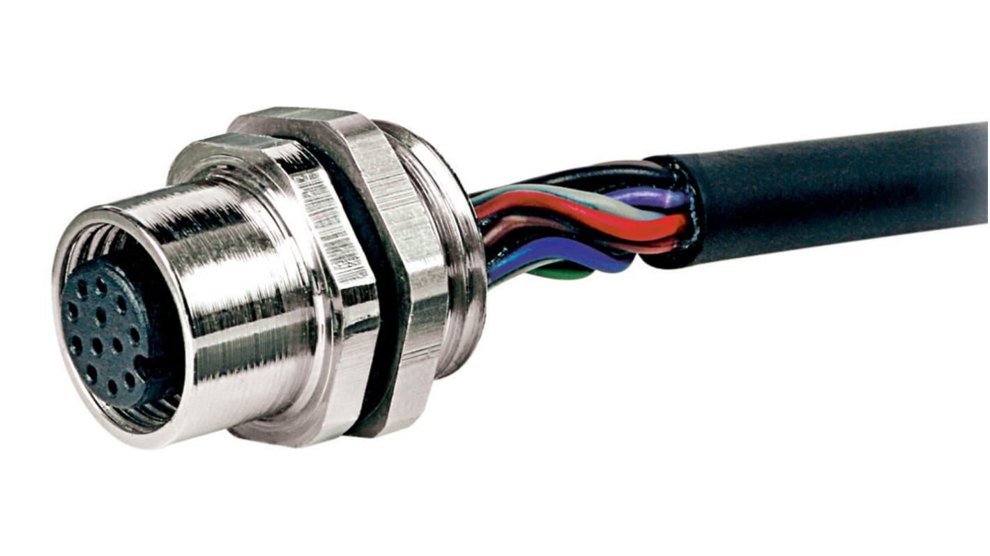 RS PRO Circular Connector, 12 Contacts, M12 Connector, Socket, Female, IP67