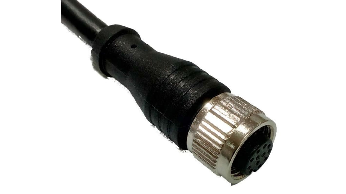 RS PRO Straight Female 12 way M12 to Unterminated Sensor Actuator Cable, 5m