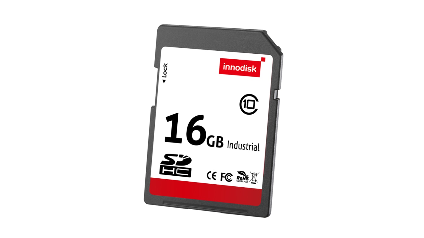 InnoDisk SDHC SD-Karte 16 GB Class 10 Industrieausführung, MLC