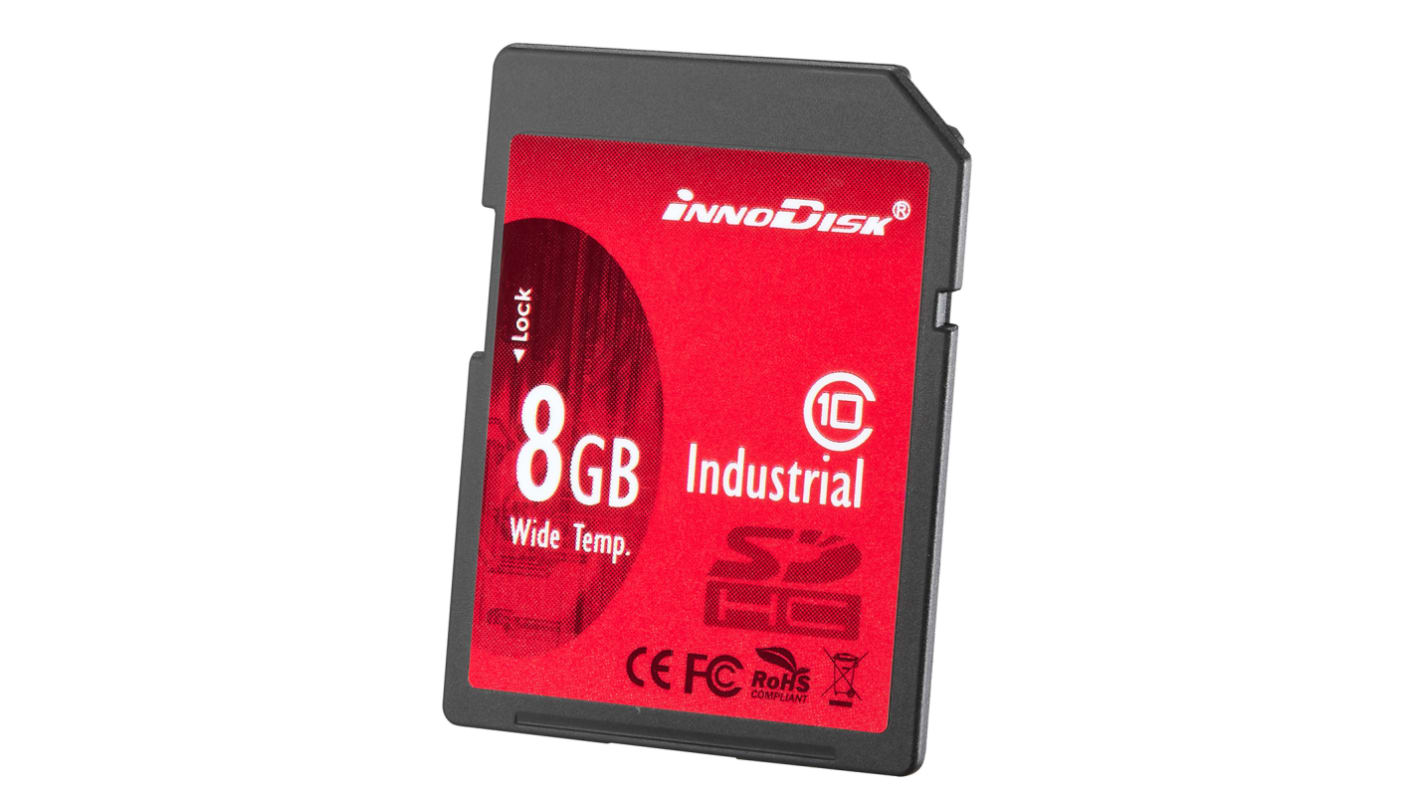Tarjeta SD InnoDisk SDHC Sí 8 GB SLC Industrial -40 → +85°C 32x