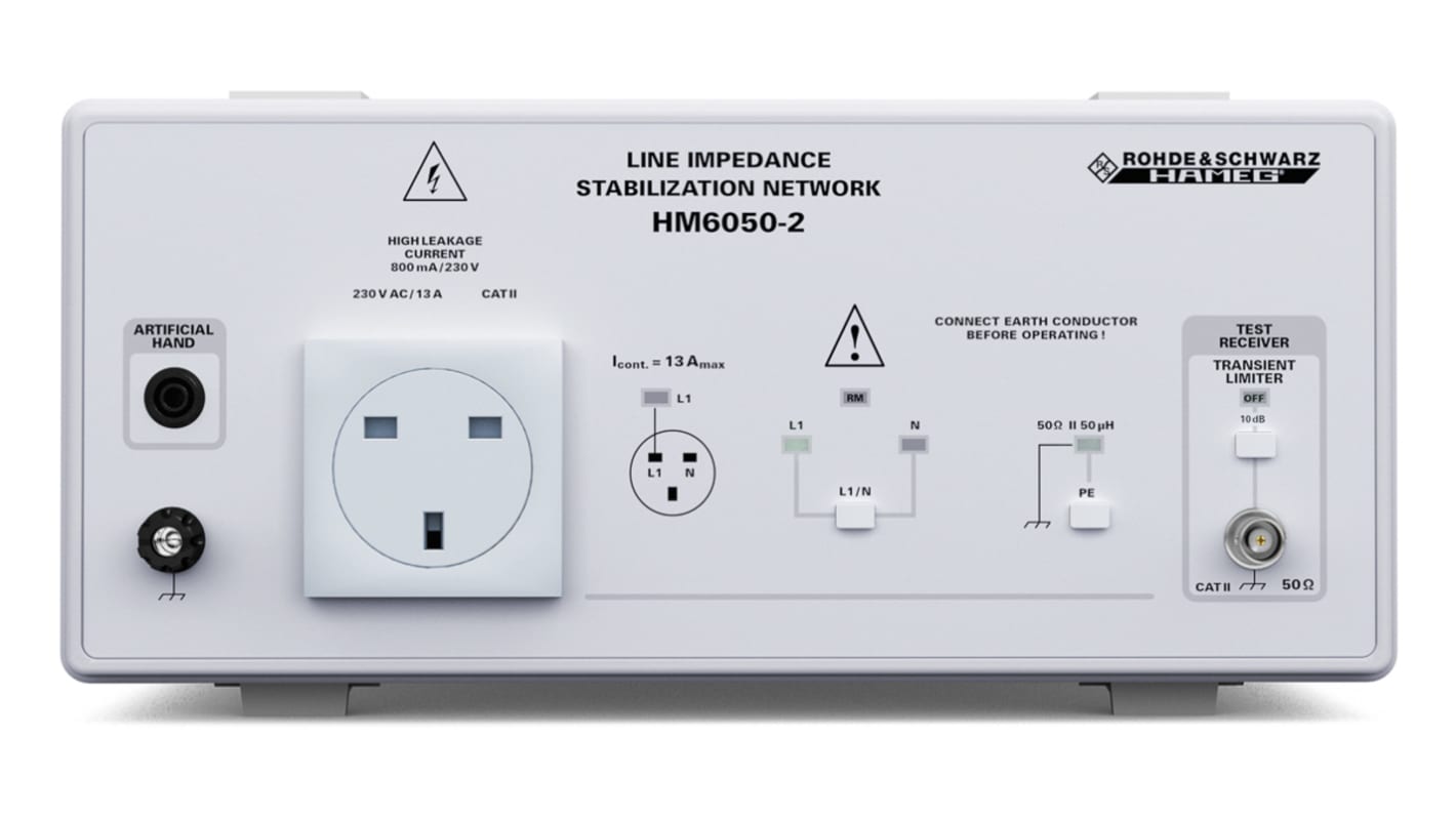 Rohde & Schwarz HM6050-2K Line Impedance Stabilization Network, 16A Max, 230V ac Max