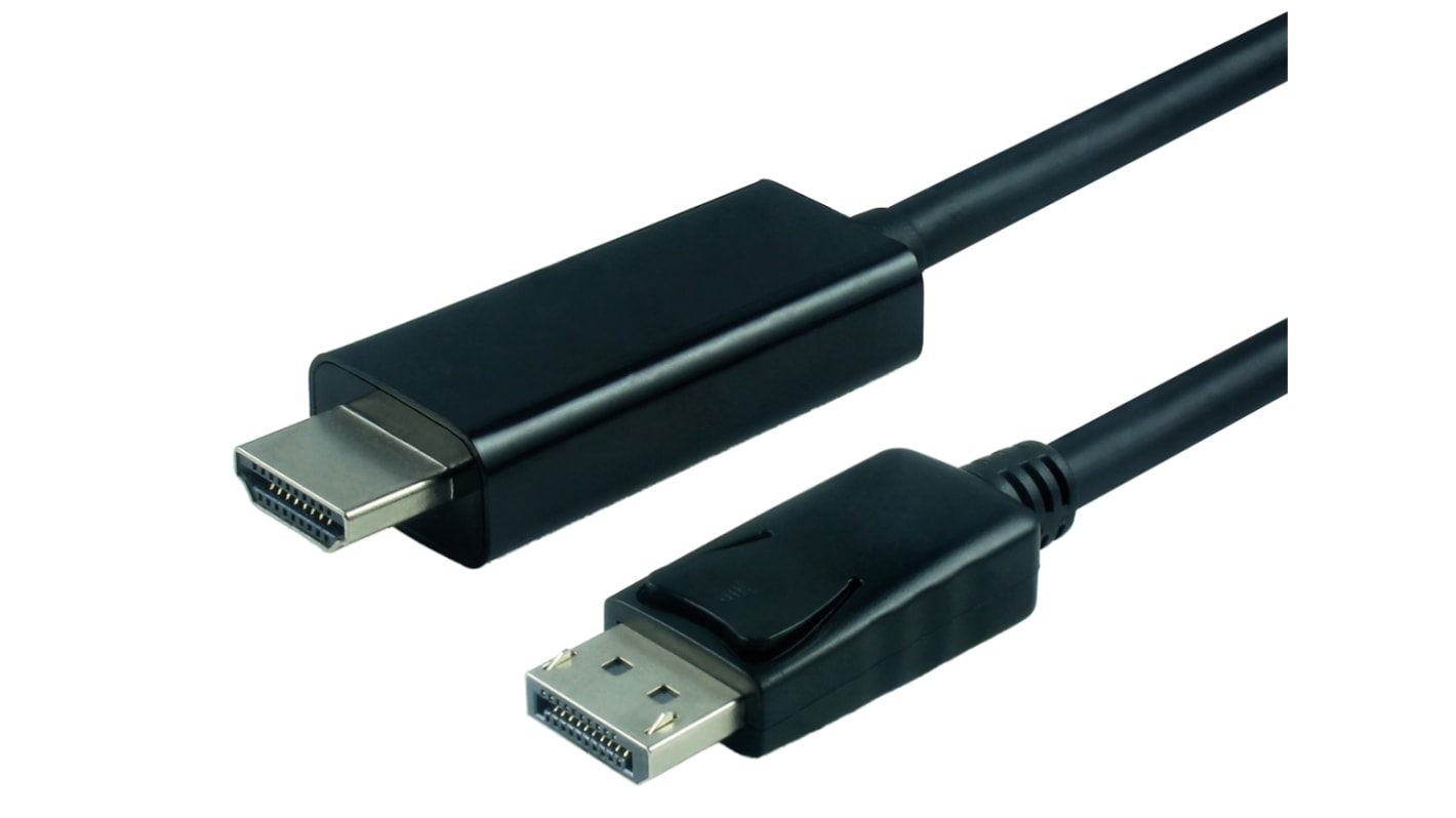 RS PRO Male DisplayPort to Male HDMI, PVC Cable, 3m