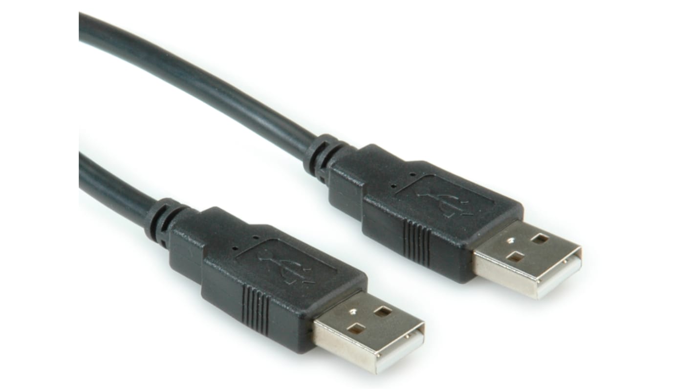 Roline USB 2.0, Male USB A to Male USB A, 3m
