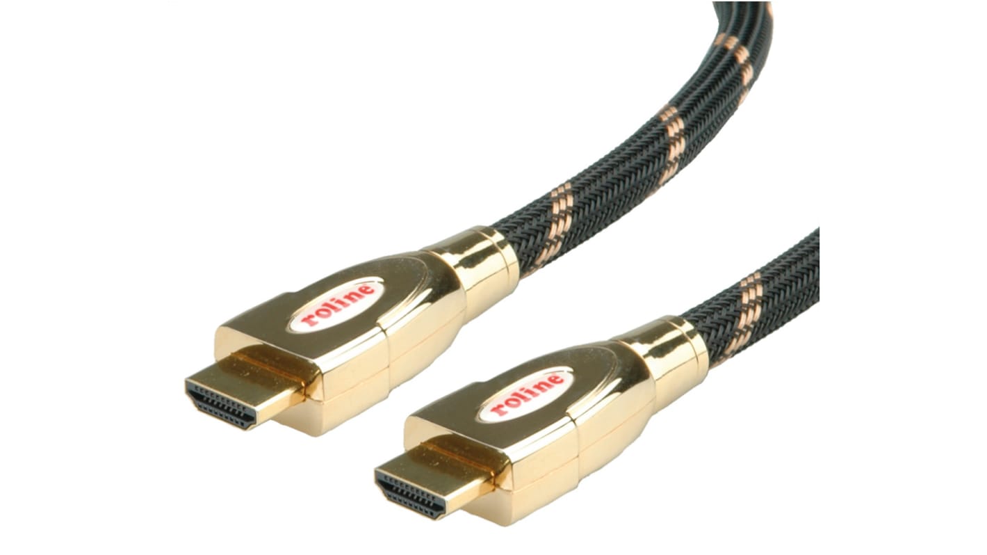 Roline, 2m Male HDMI Ethernet to Male HDMI Ethernet