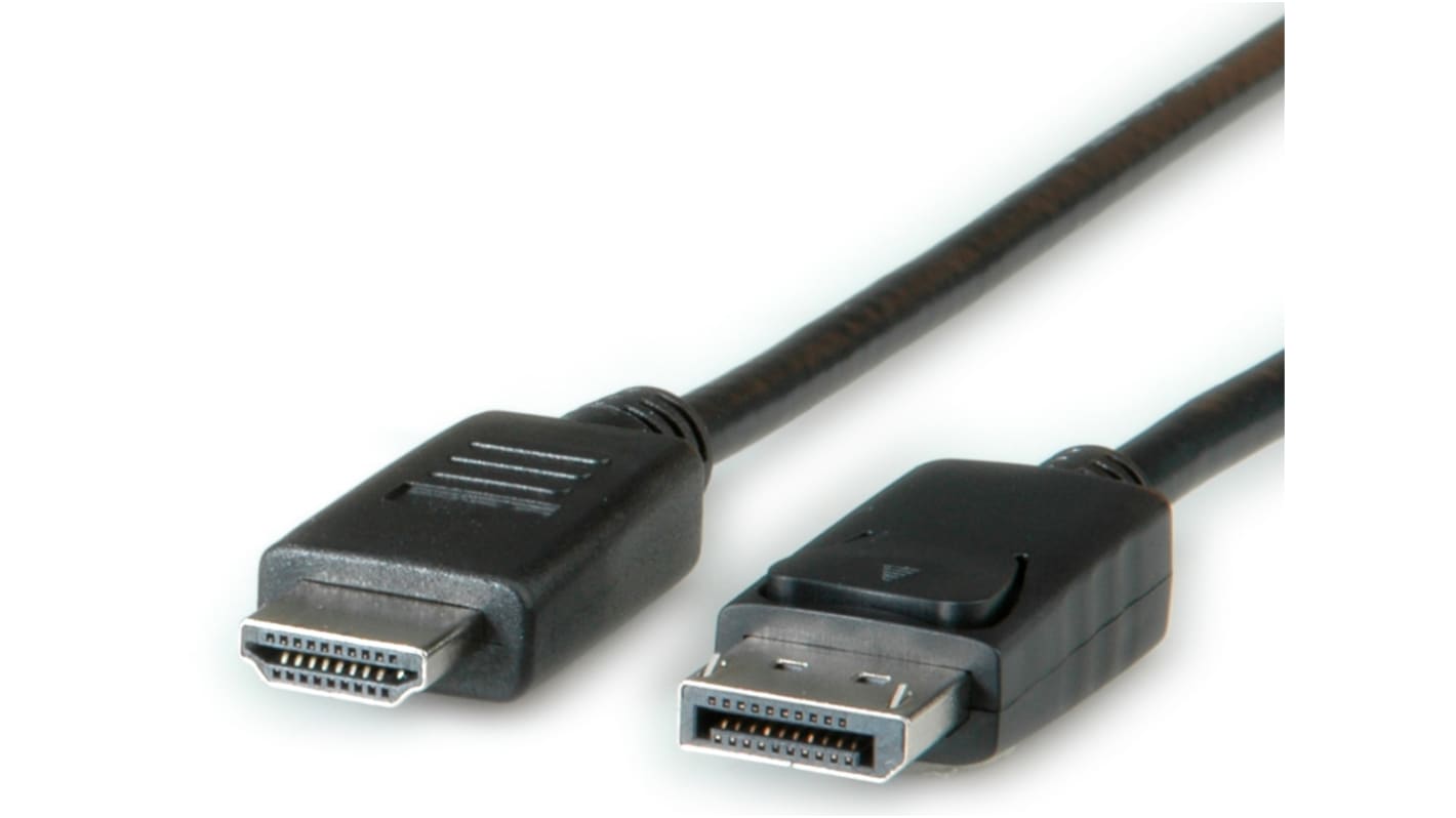 Kabel DisplayPort długość 3m B: HDMI A: Display Port Roline 1080p