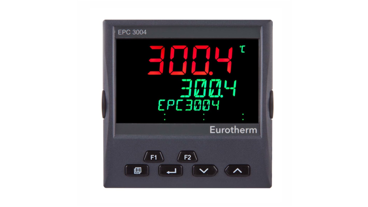 Eurotherm EPC3004 Panel Mount PID Controller, 96 x 96mm 2 Input 1 DC Output, 1 Logic, 1 Relay, 4 Digital I/O, 100 → 230