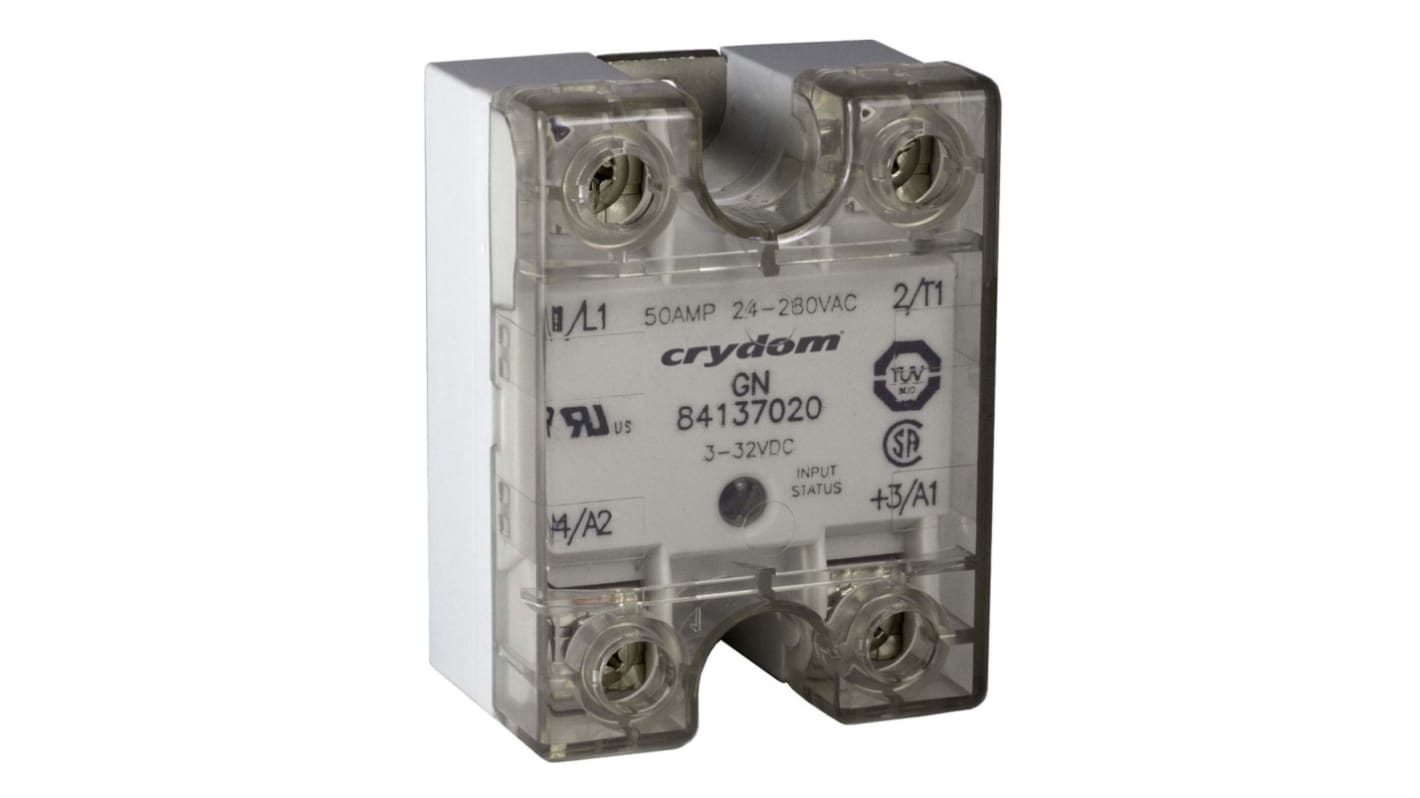 Sensata Crydom GN Series Solid State Relay, 25 A rms Load, Panel Mount, 660 V ac Load, 32 V dc Control