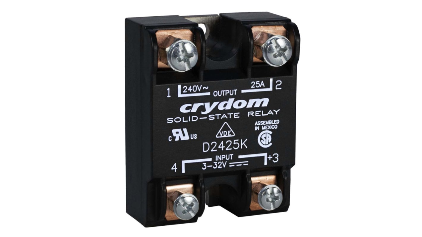 Sensata Crydom ソリッドステートリレー, 12 A dc, 100 V dc Sensata Crydom ソリッドステートリレー, 12 A dc, 100 V dc